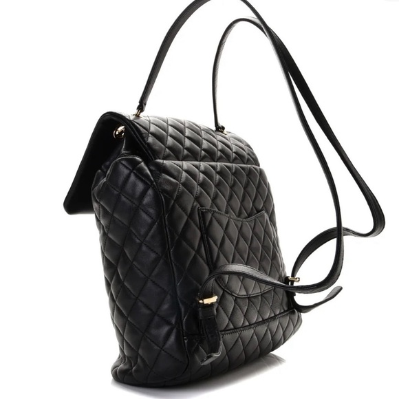 Chanel Black Calfskin Quilted Large Backpack Urban Spirit with GHW main image 7
